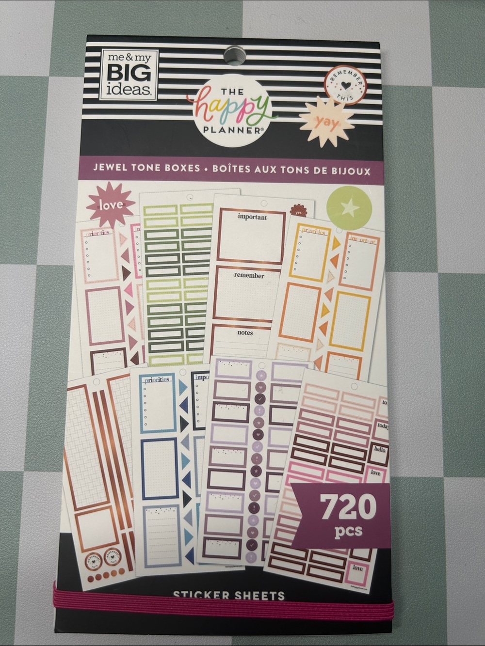 The Happy Planner Jewel Tone Sticker Sheets - Multi-Color